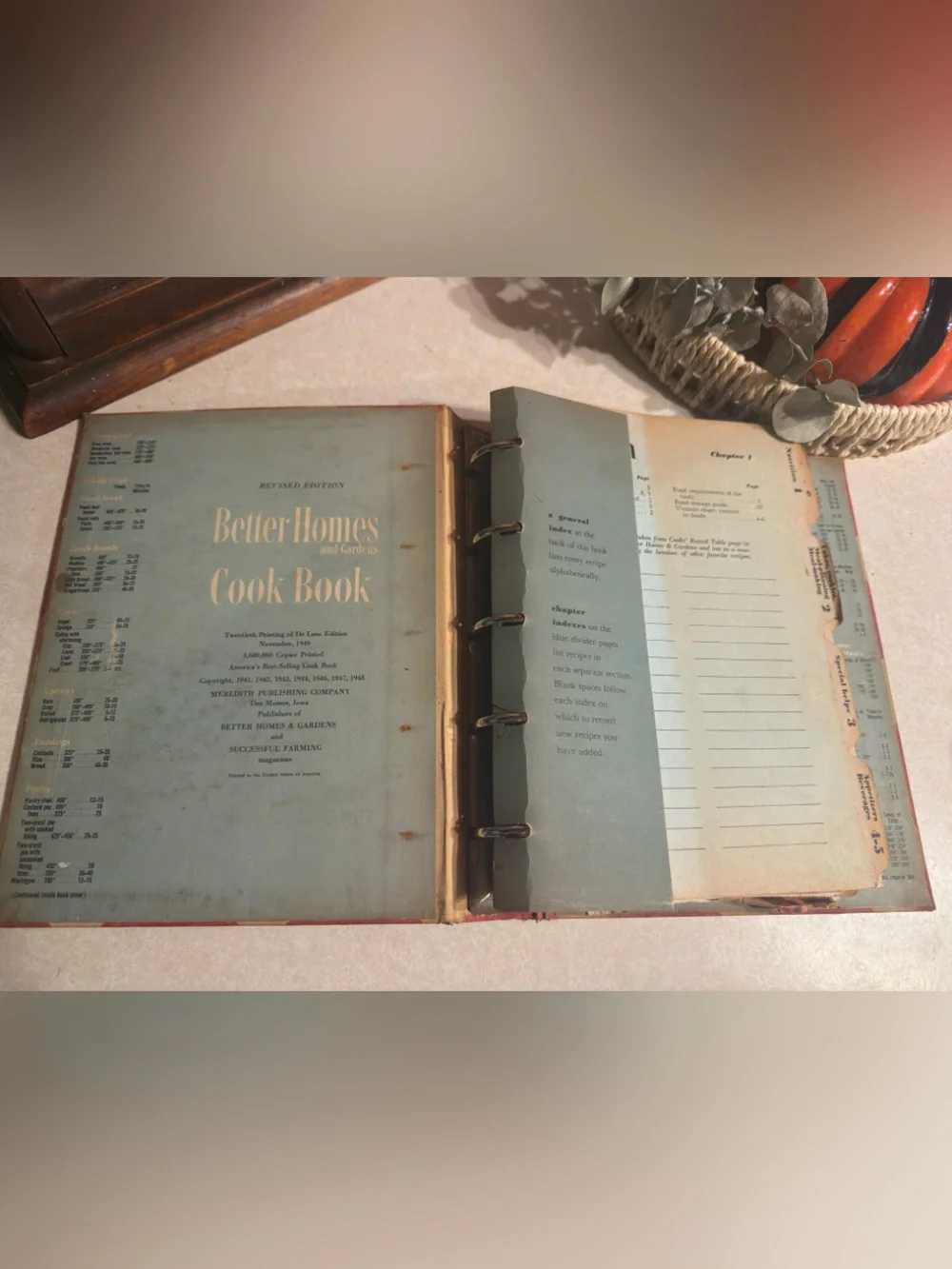 Better homes Cook Book 1949 Vintage Recipes Retro